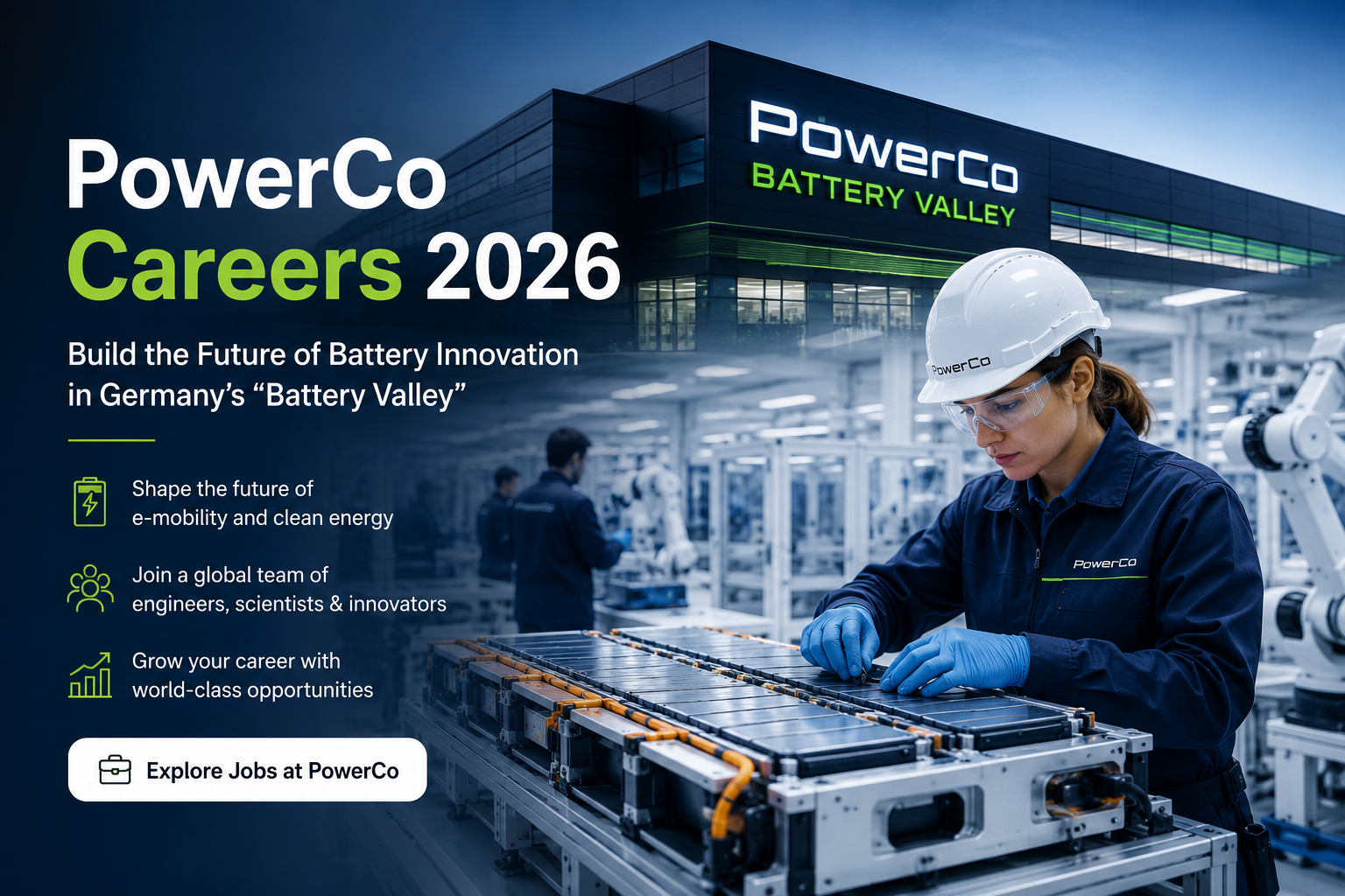 PowerCo Careers 2026: Battery Cell Jobs in Germany's 'Battery Valley'