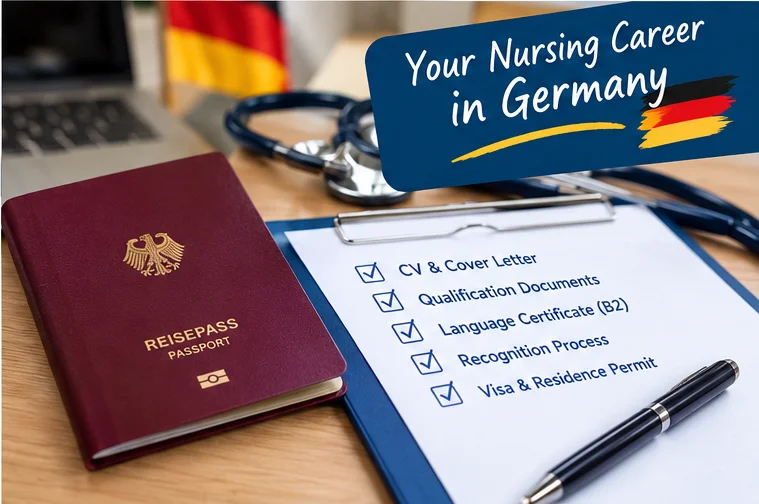 How to apply for registered nurse jobs in Germany with CV qualification and visa documents